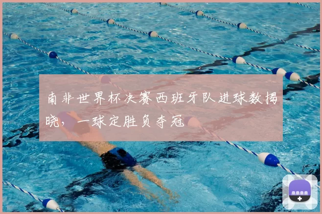 南非世界杯决赛西班牙队进球数揭晓，一球定胜负夺冠