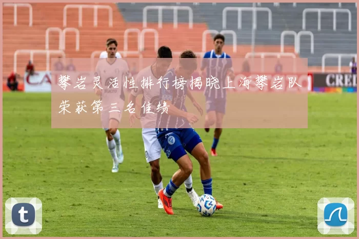 攀岩灵活性排行榜揭晓上海攀岩队荣获第三名佳绩